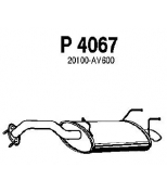 FENNO STEEL - P4067 - Глушитель NISSAN PRIMERA 1.8 02-